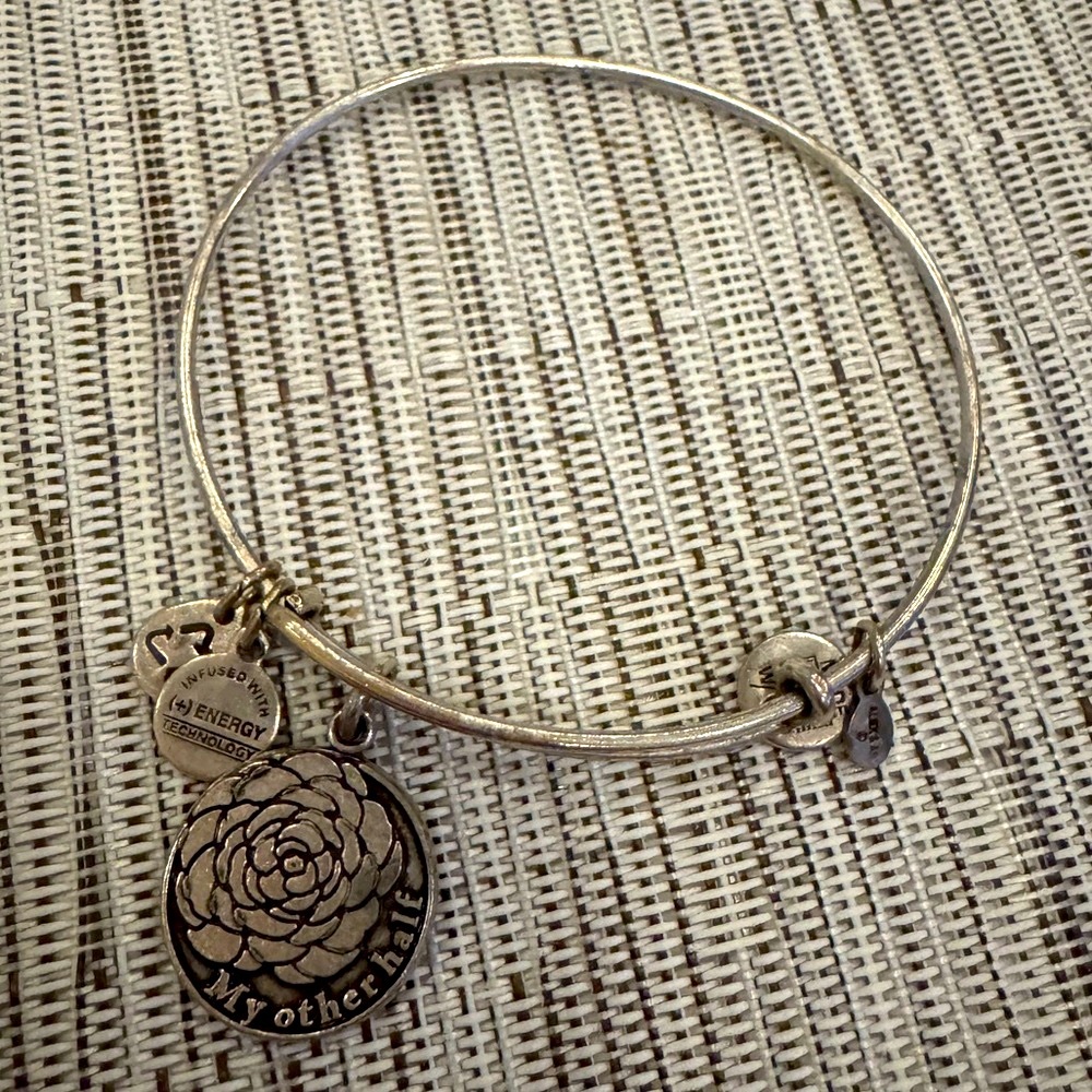 Alex and Ani 2013 Silver My Other Half Charm Bracelet